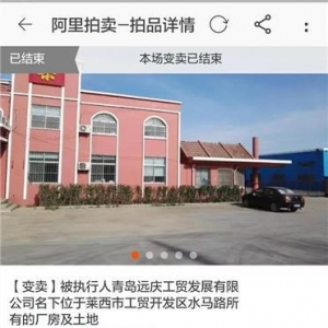 萊西法院首起司法網(wǎng)絡變賣成交