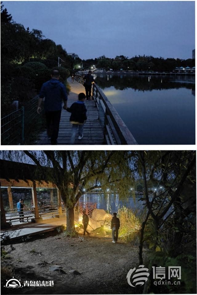 在人工湖捕魚還用上“射魚鏢” 李村公園的這一幕不安全還違禁