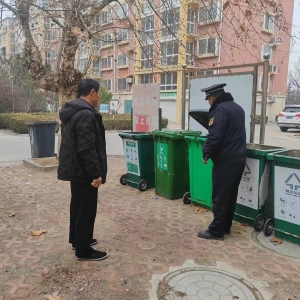 蓼蘭中隊開展執(zhí)法檢查  規(guī)范垃圾分類