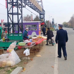 占道經(jīng)營不可取，讓出道路享文明