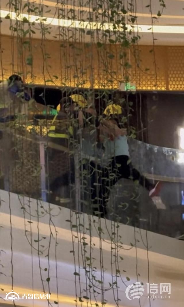 男子翻越商場(chǎng)護(hù)欄要跳樓 被救下后送進(jìn)派出所